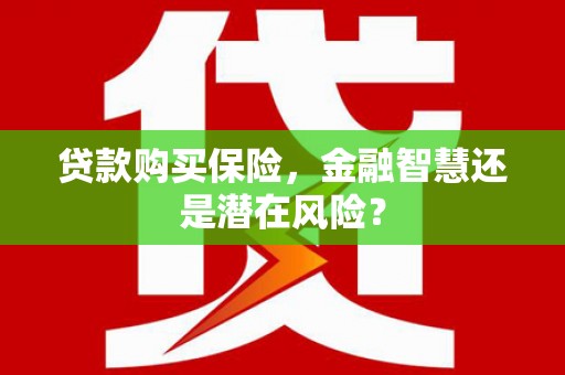 犍为贷款购买保险，金融智慧还是潜在风险？