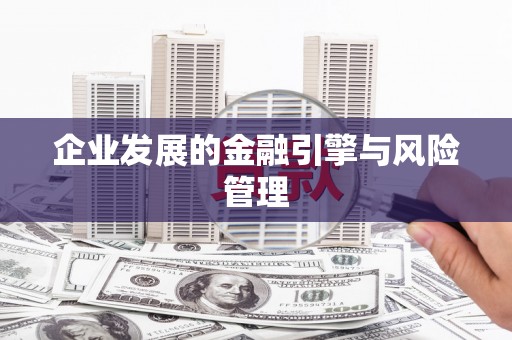 犍为企业发展的金融引擎与风险管理