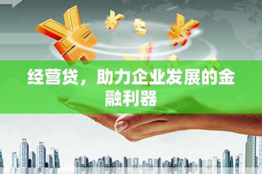 犍为经营贷，助力企业发展的金融利器