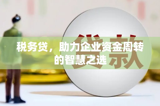 犍为税务贷，助力企业资金周转的智慧之选