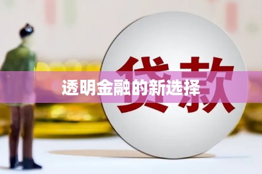 犍为透明金融的新选择