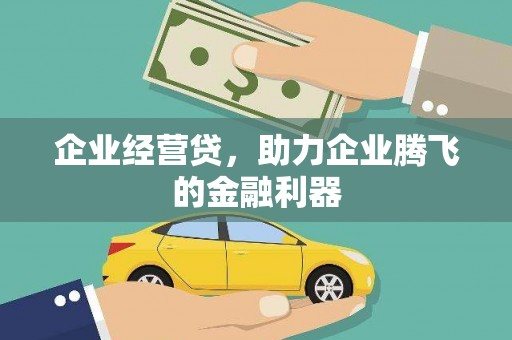 犍为企业经营贷，助力企业腾飞的金融利器
