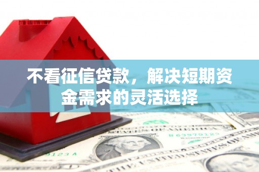 犍为不看征信贷款，解决短期资金需求的灵活选择