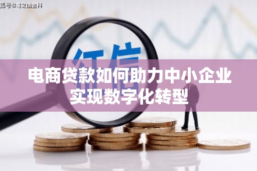 犍为电商贷款如何助力中小企业实现数字化转型