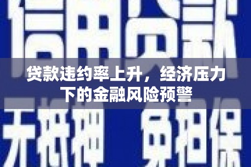 犍为贷款违约率上升，经济压力下的金融风险预警