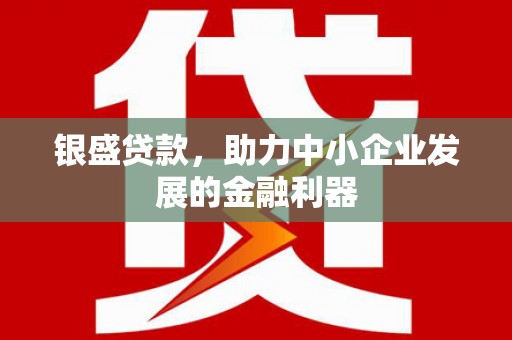 犍为银盛贷款，助力中小企业发展的金融利器