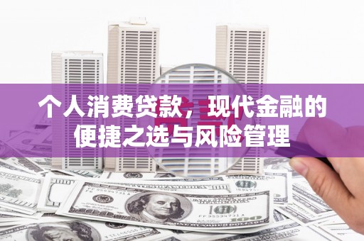 犍为个人消费贷款，现代金融的便捷之选与风险管理