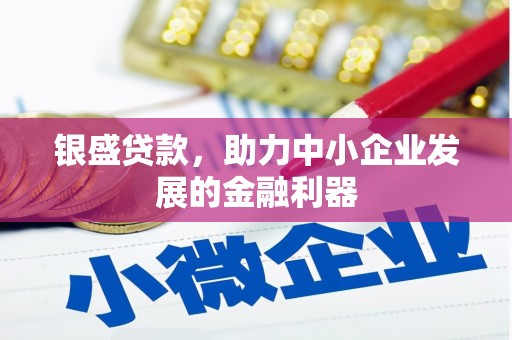 犍为银盛贷款，助力中小企业发展的金融利器