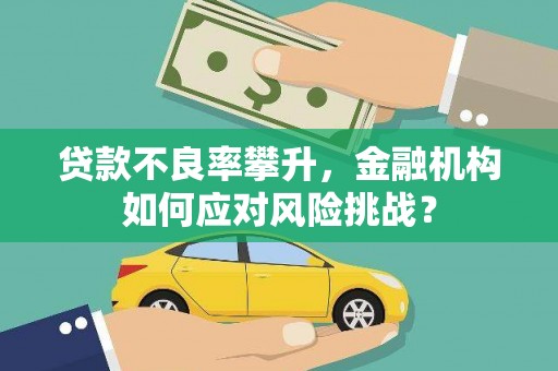 犍为贷款不良率攀升，金融机构如何应对风险挑战？