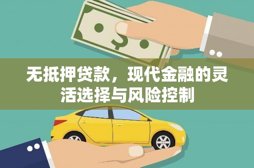 犍为无抵押贷款，现代金融的灵活选择与风险控制
