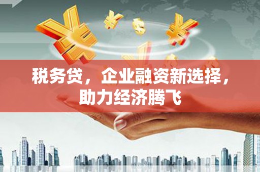 犍为税务贷，企业融资新选择，助力经济腾飞