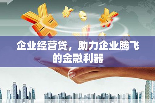 犍为企业经营贷，助力企业腾飞的金融利器