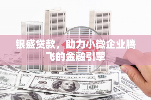 犍为银盛贷款，助力小微企业腾飞的金融引擎