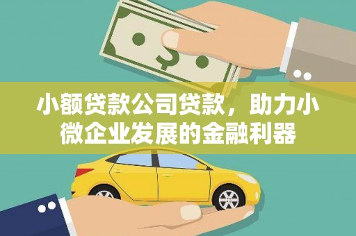 犍为小额贷款公司贷款，助力小微企业发展的金融利器