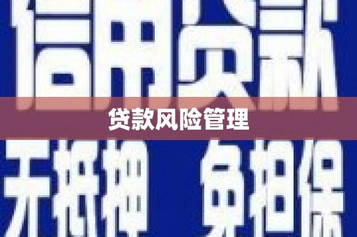 犍为贷款风险管理