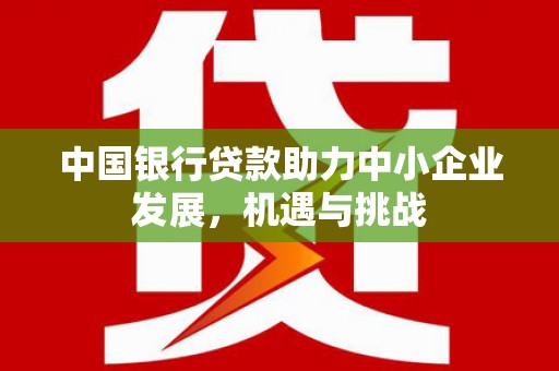 犍为中国银行贷款助力中小企业发展，机遇与挑战