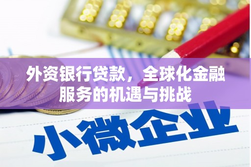 犍为外资银行贷款，全球化金融服务的机遇与挑战