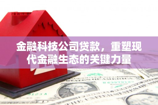 犍为金融科技公司贷款，重塑现代金融生态的关键力量