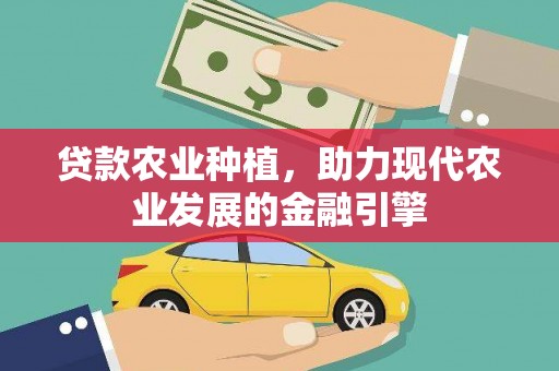 犍为贷款农业种植，助力现代农业发展的金融引擎