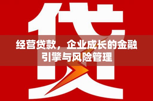 犍为经营贷款，企业成长的金融引擎与风险管理